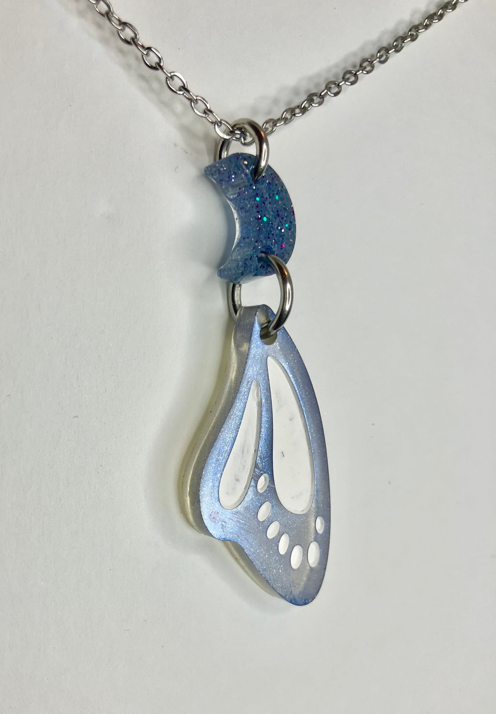 Resin Butterfly & Moth Wing Jewelry: Earrings & Necklaces