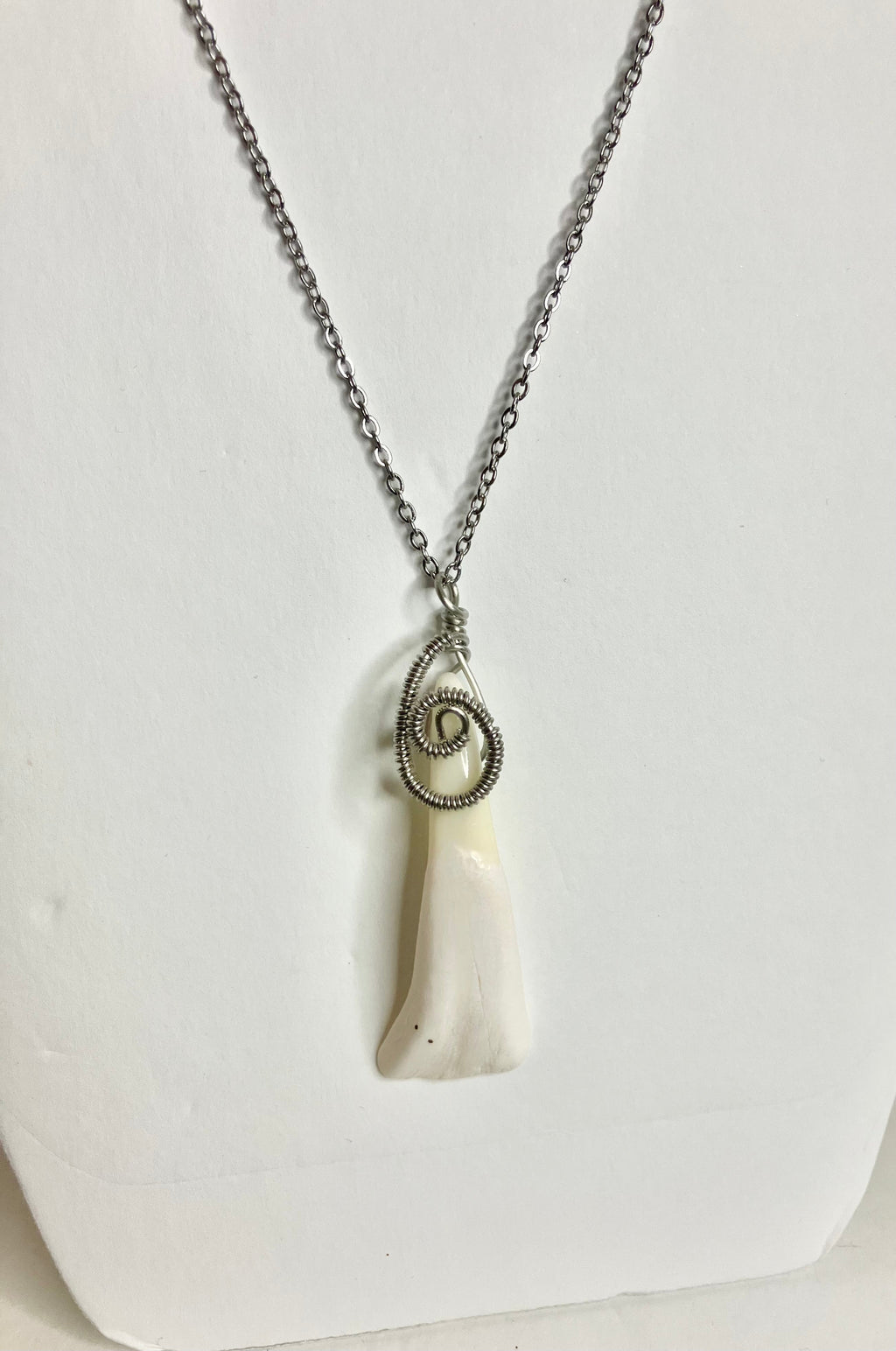 Water Buffalo Tooth Jewelry: Wire Wrapped Necklaces & Earrings