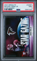 Graded 2024 Panini Absolute Michael Penix Jr #SGMPJ Star Gazing Rookie RC Football Card PSA 9 Mint