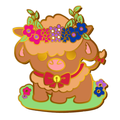 Pride Cow: Bisexual Rainbow LGBTQIA+ Enamel Pin