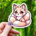 Chibi Kitsune Sticker - 3"