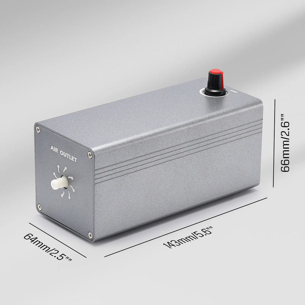 Air Assist Pump for Laser Cutter, Compatible with Genmitsu Kortek and Most CNC Milling or Laser Engraving Machine in The Market, Remove Smoke & Dust, Protect Desktop & Laser Lens