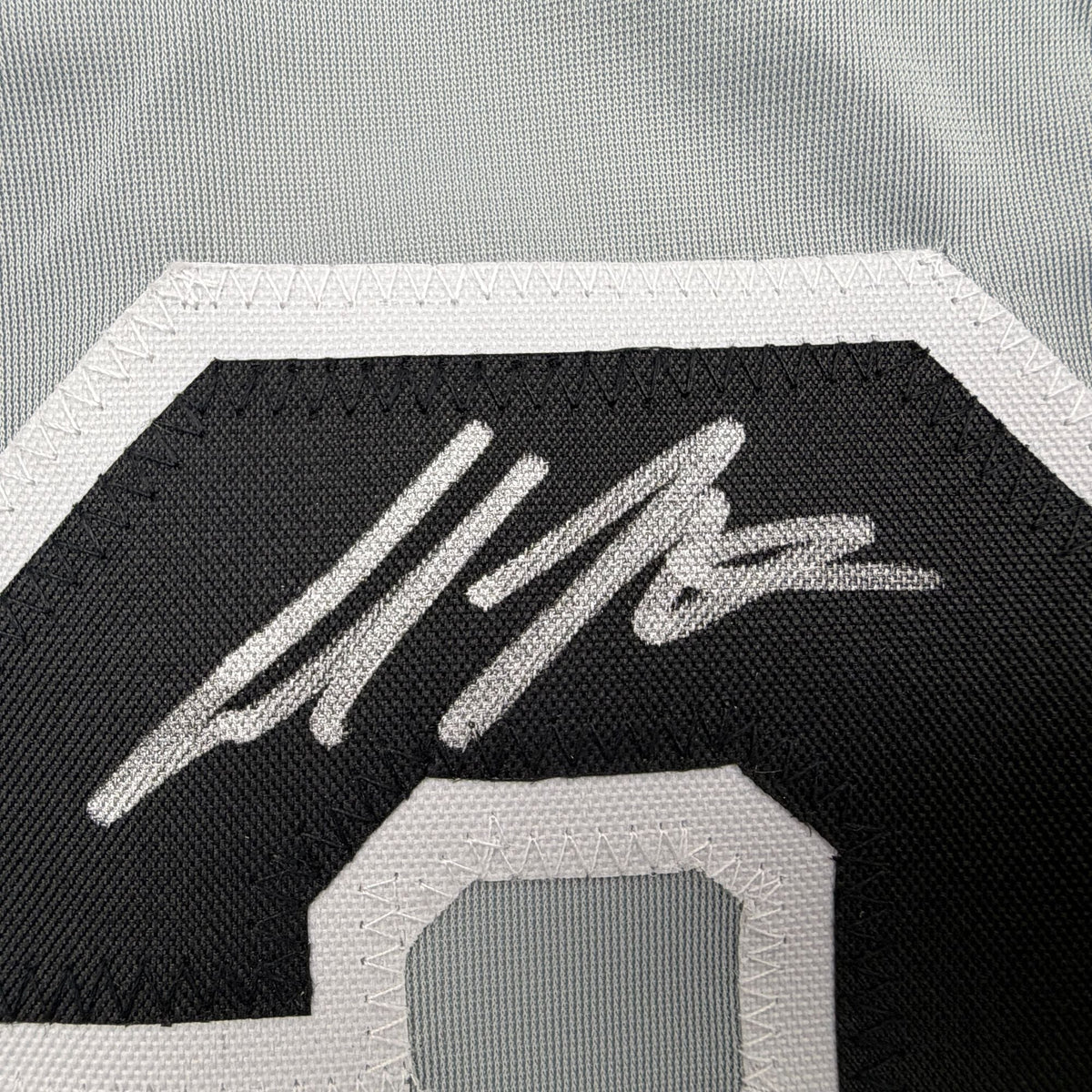 Autographed/Signed Colson Montgomery Chicago Grey Baseball Jersey Beckett BAS COA