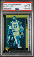 Graded 2019 Panini Chronicles LeBron James #591 Basketball Card PSA 10