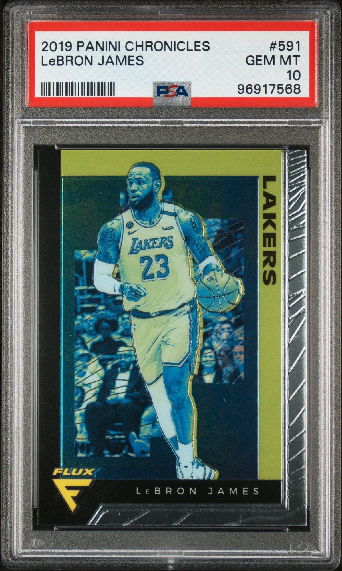 Graded 2019 Panini Chronicles LeBron James #591 Basketball Card PSA 10