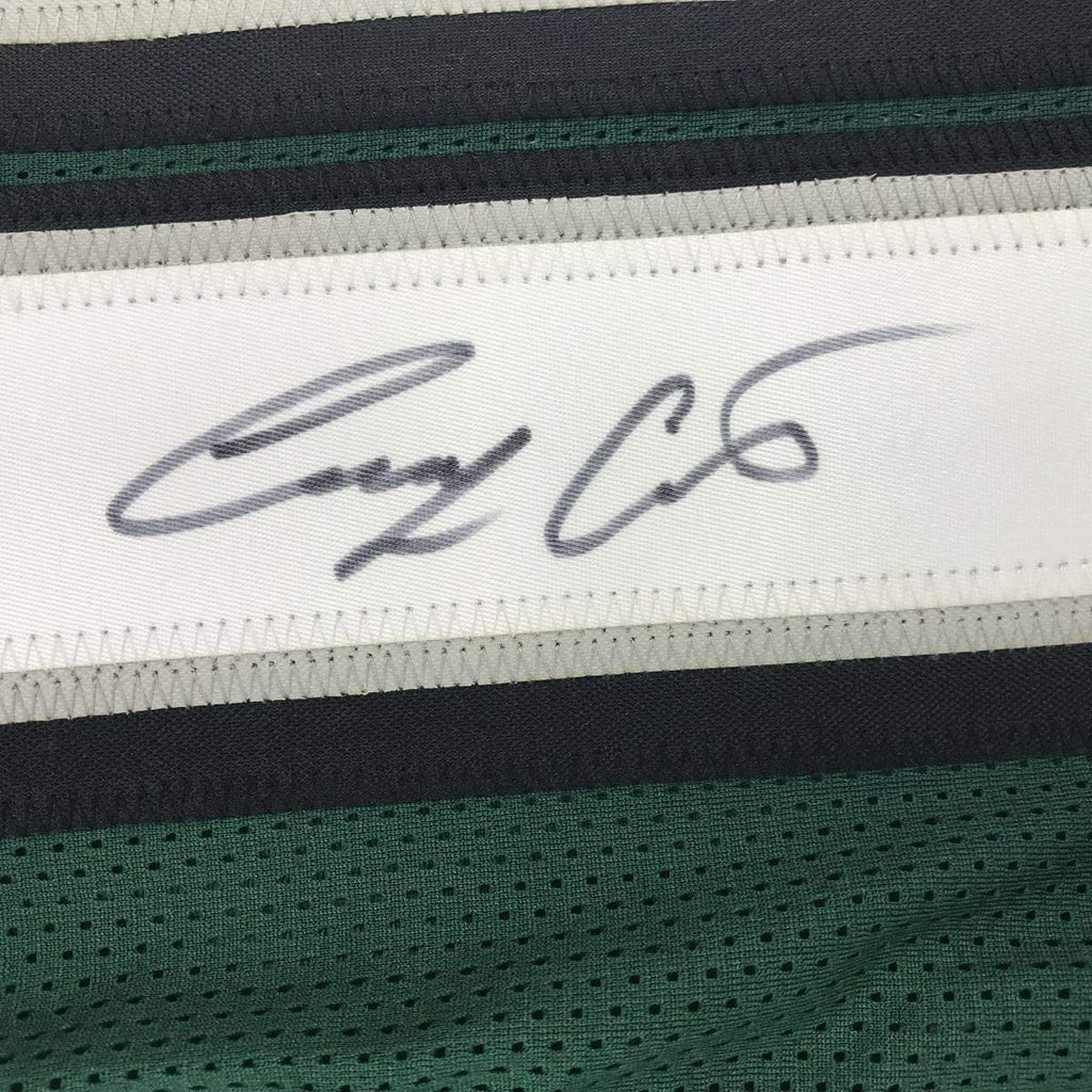 Autographed/Signed Corey Clement Philadelphia Green Football Jersey JSA COA
