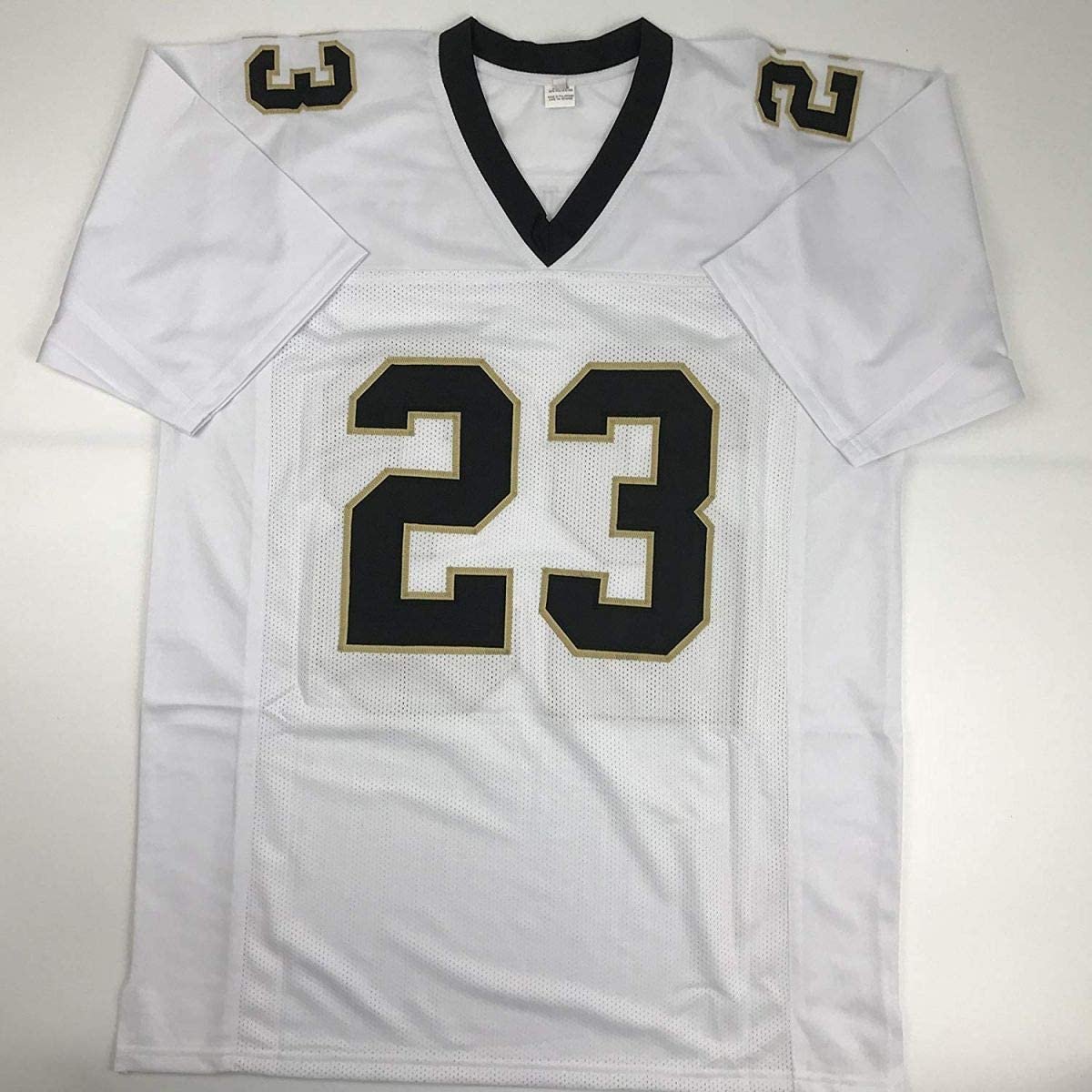 Autographed/Signed Marshon Lattimore New Orleans White Football Jersey JSA COA