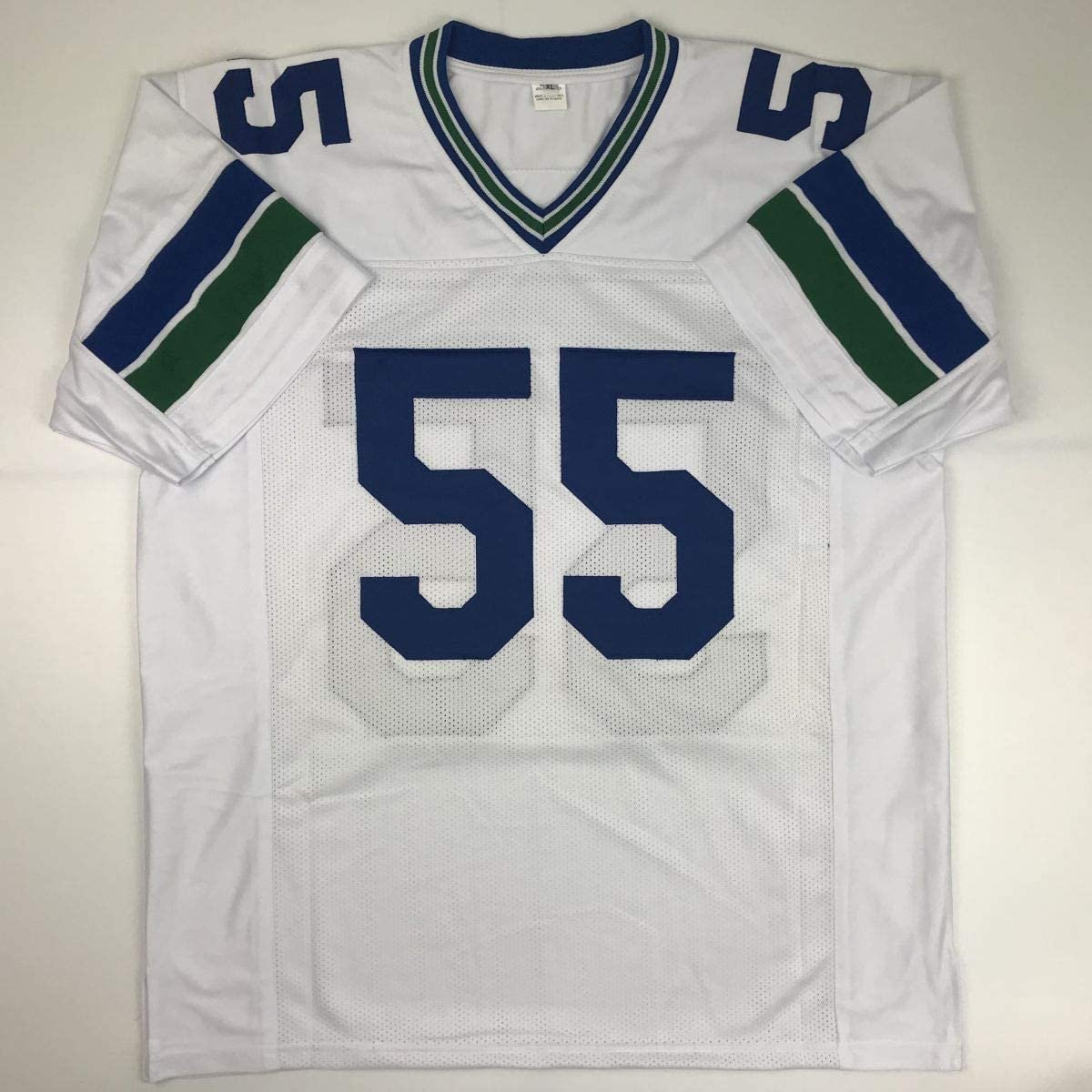 Autographed/Signed Brian Bosworth Boz Seattle White Football Jersey JSA COA