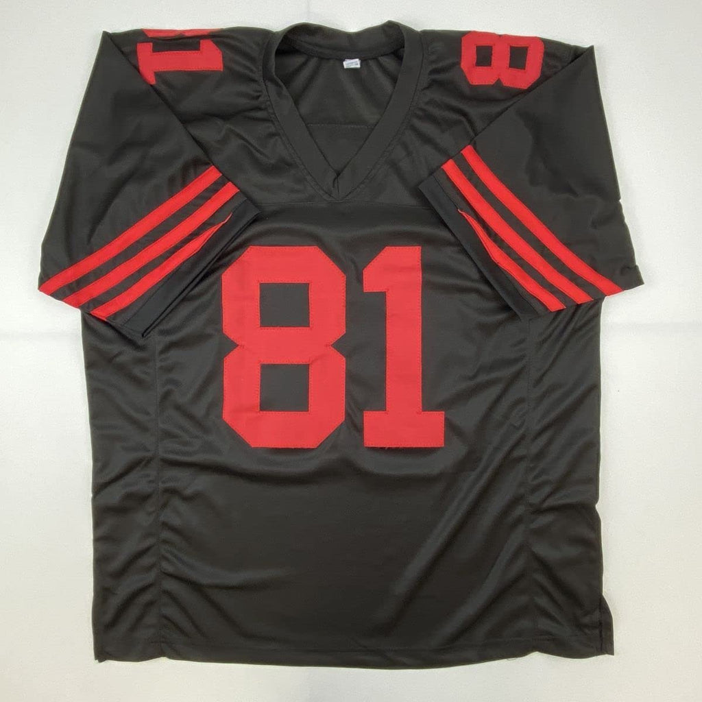 Autographed/Signed Anquan Boldin San Francisco Black Football Jersey JSA COA