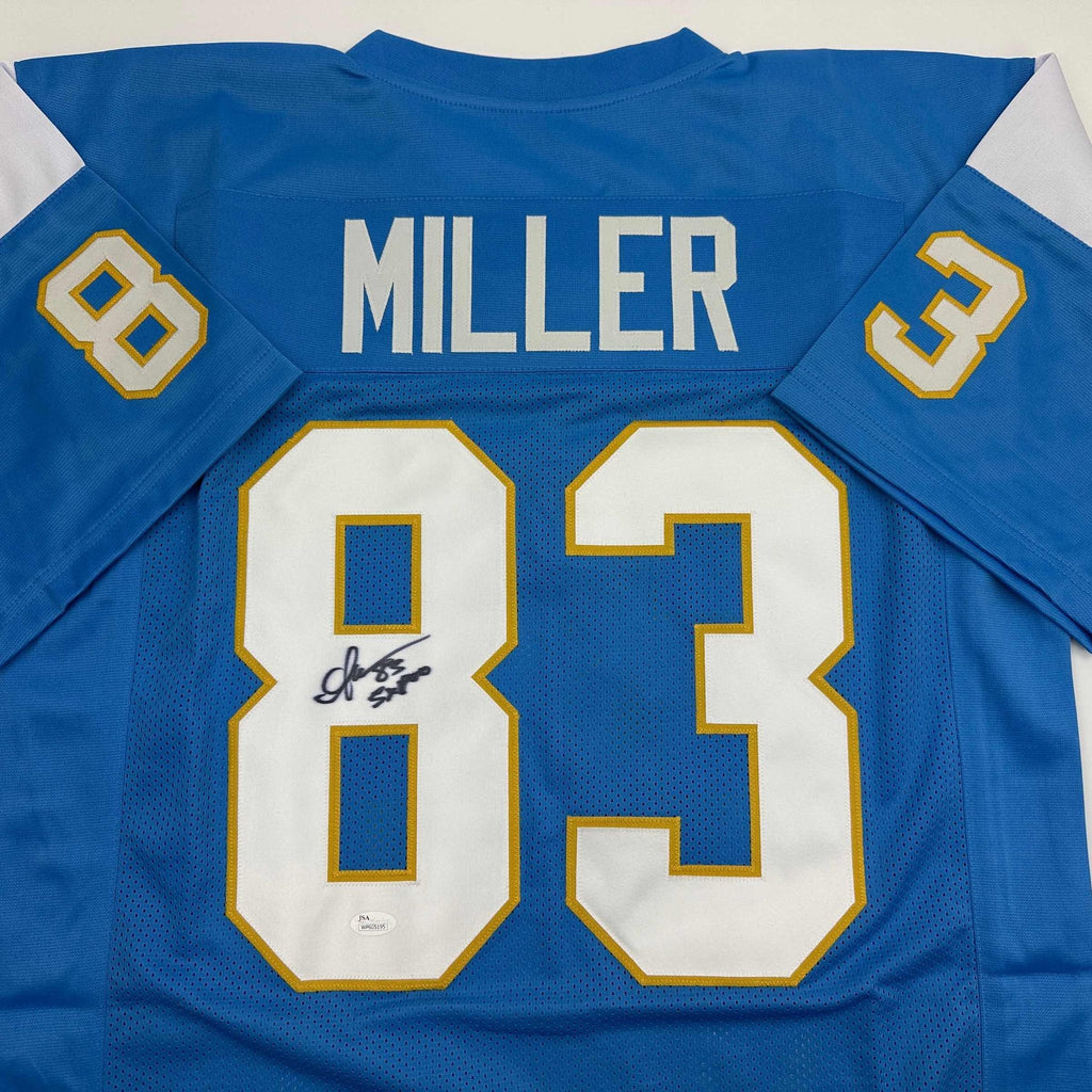 Autographed/Signed Anthony Miller San Diego Los Angeles LA Powder Blue Football Jersey JSA COA