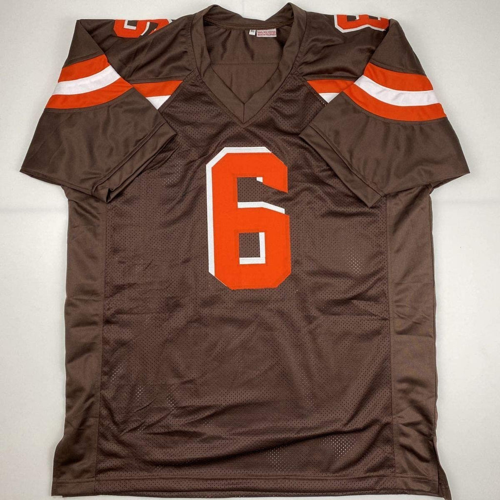 Autographed/Signed Baker Mayfield Cleveland Football Brown Jersey JSA COA
