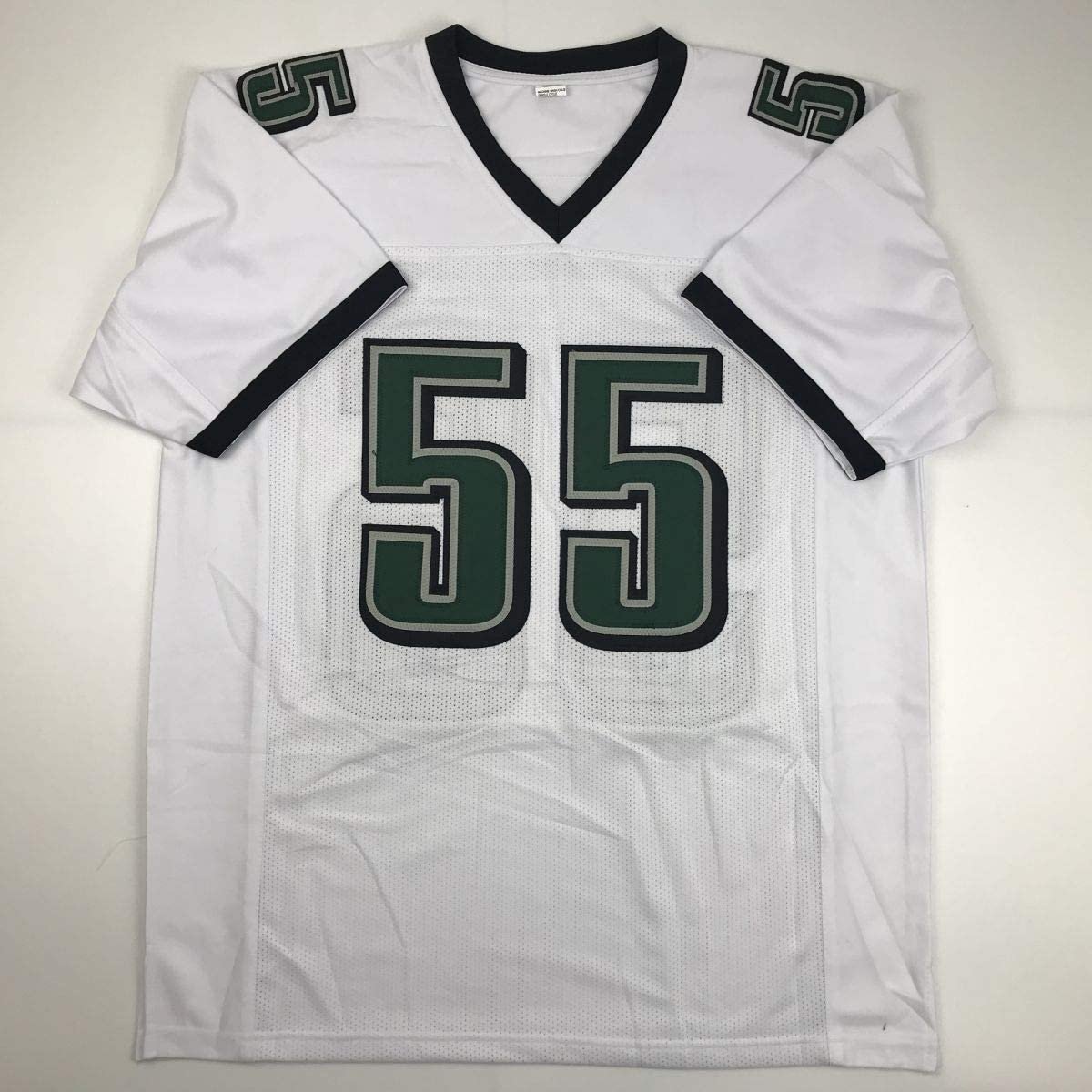 Autographed/Signed Brandon Graham Philadelphia White Football Jersey JSA COA