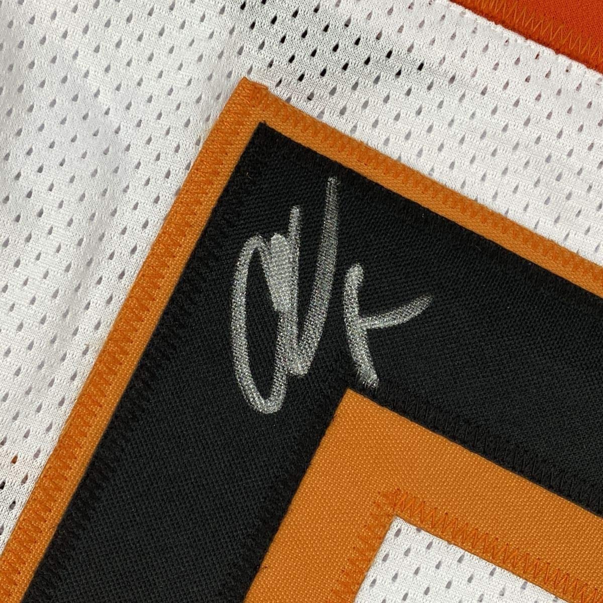 Autographed/Signed Chad Ochocinco (Johnson) Cincinnati White Football Jersey JSA COA