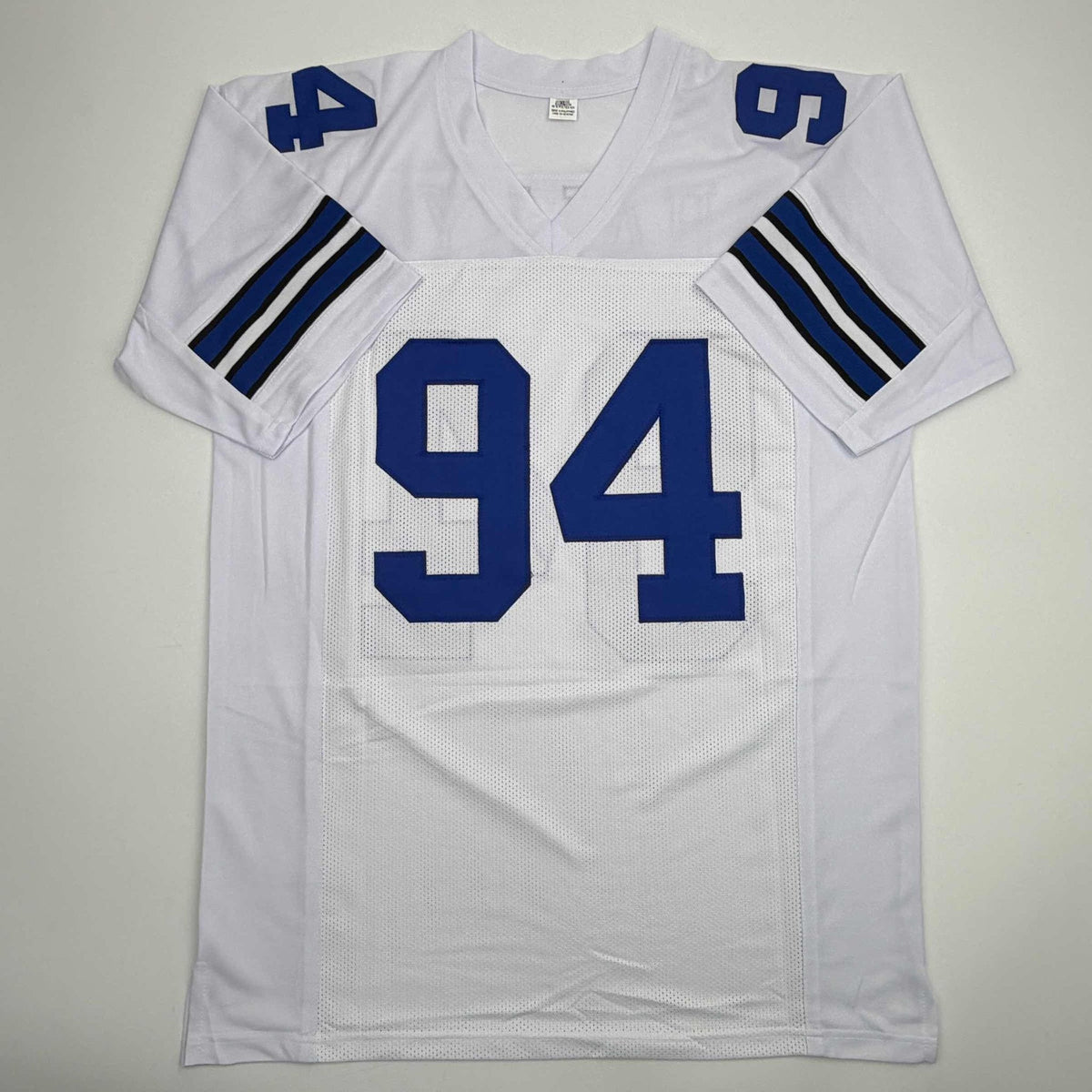 Autographed/Signed Charles Haley Dallas White Football Jersey JSA COA