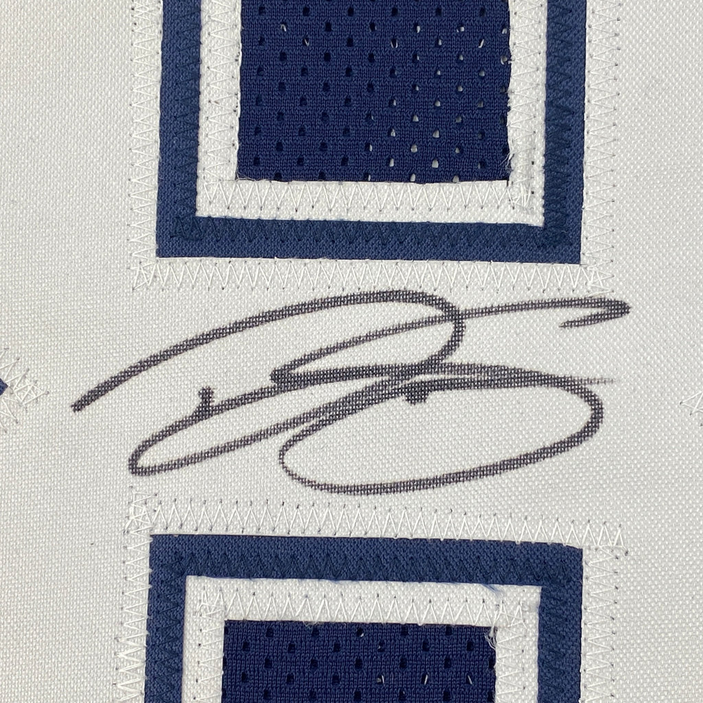 Autographed/Signed Dalton Schultz Dallas Dark Blue Football Jersey JSA COA