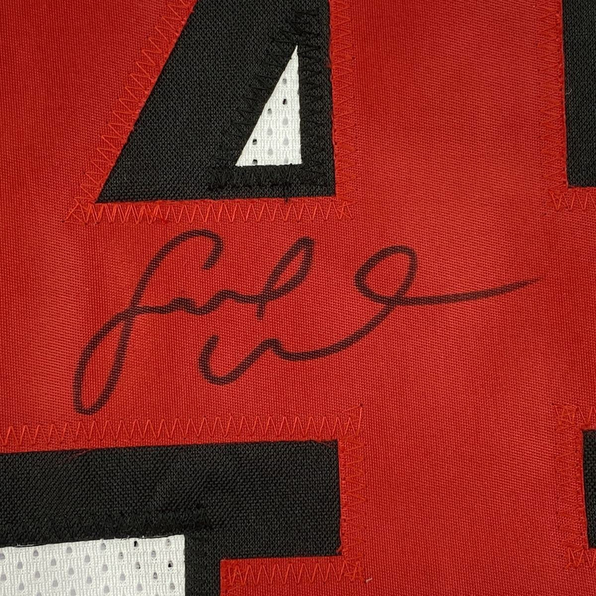 Autographed/Signed Fred Warner San Francisco White Alternate Football Jersey Beckett BAS COA
