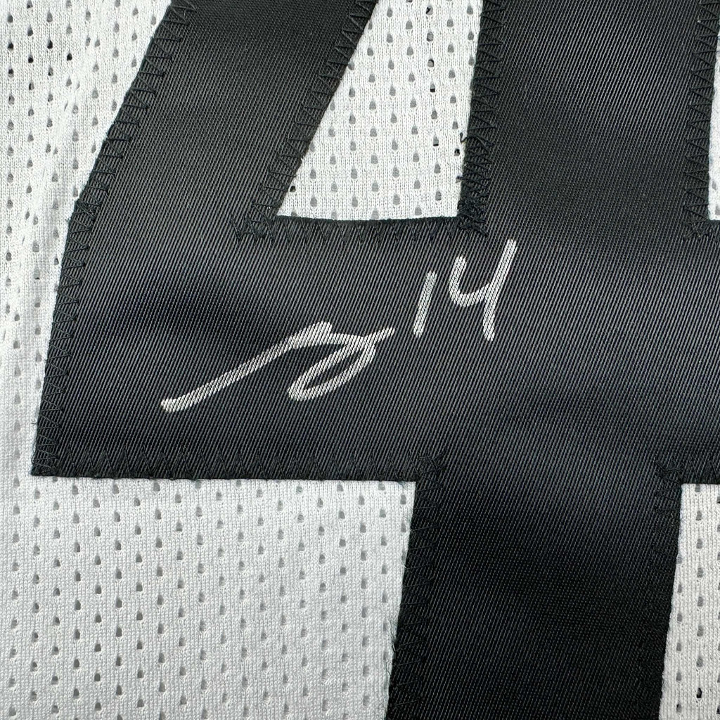 Autographed/Signed George Pickens Pittsburgh White Football Jersey JSA COA
