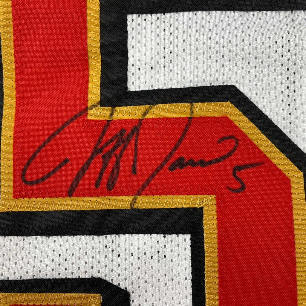 Autographed/Signed Jeff Garcia San Francisco White Football Jersey JSA COA