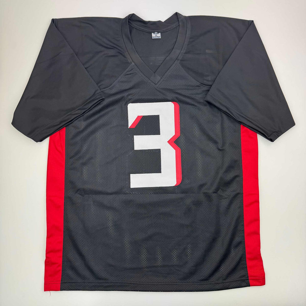 Autographed/Signed Jessie Bates III Atlanta Black Football Jersey JSA COA