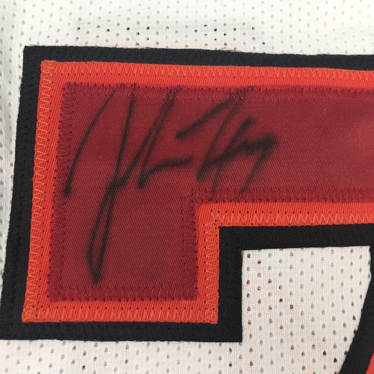 Autographed/Signed John Lynch Tampa Bay White Football Jersey JSA COA