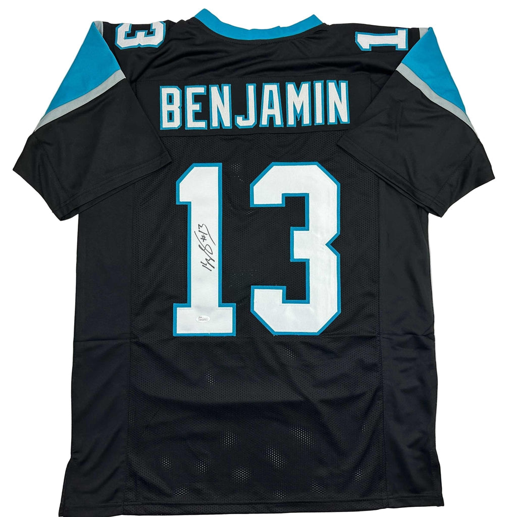 Autographed/Signed Kelvin Benjamin Carolina Black Football Jersey JSA COA