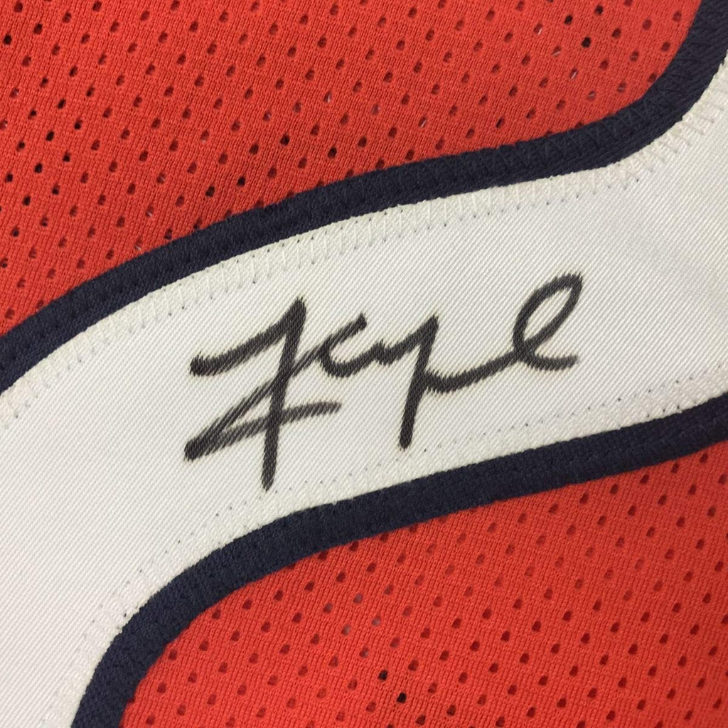 Autographed/Signed Khalil Mack Chicago Orange Football Jersey Beckett BAS COA