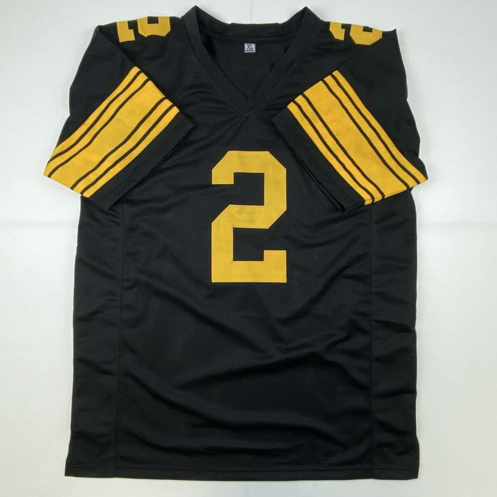 Autographed/Signed Michael Mike Vick Pittsburgh Color Rush Football Jersey JSA COA