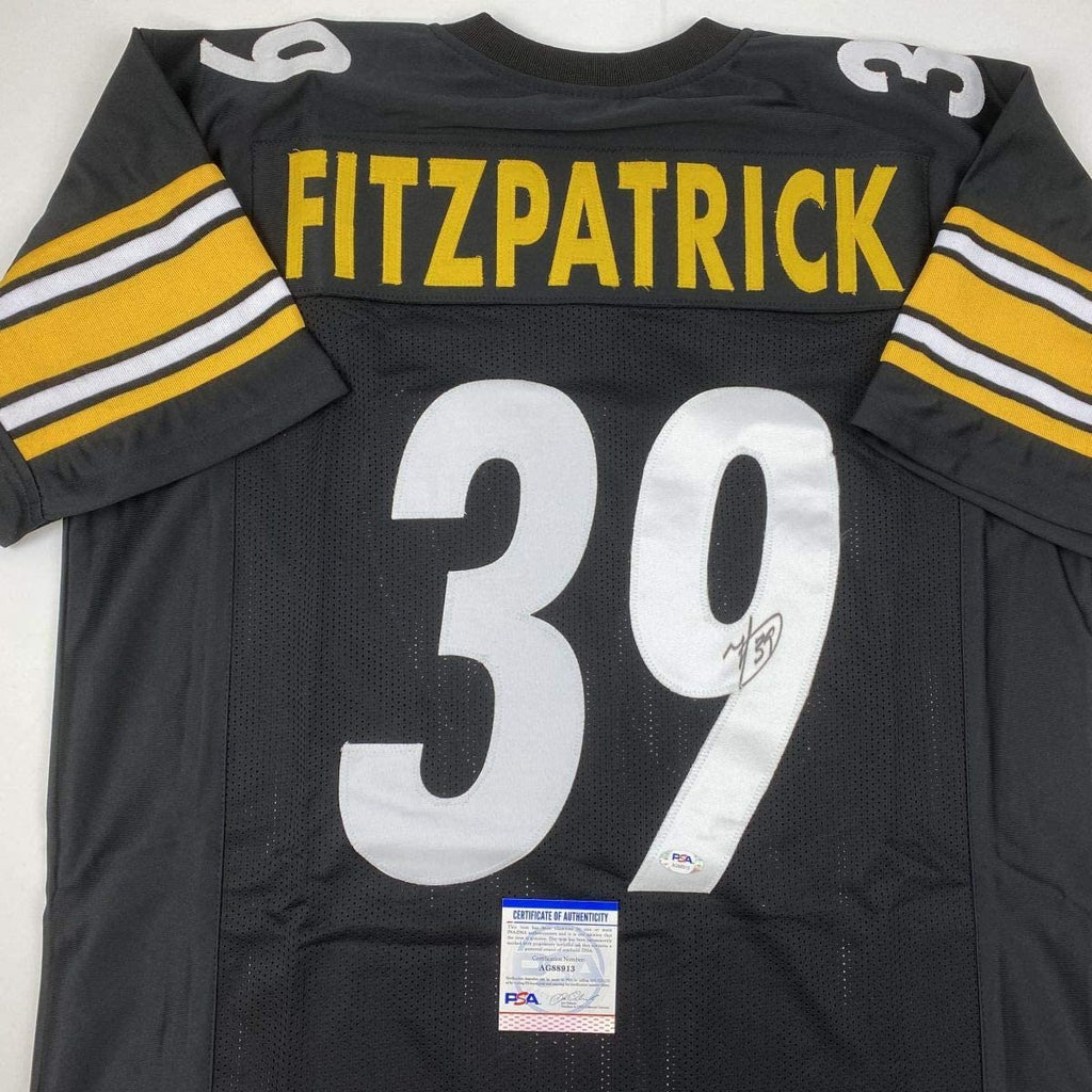 Autographed/Signed Minkah Fitzpatrick Pittsburgh Black Football Jersey PSA/DNA COA