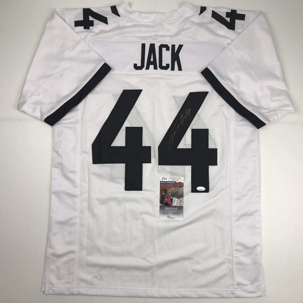 Autographed/Signed Myles Jack Jacksonville White Football Jersey JSA COA