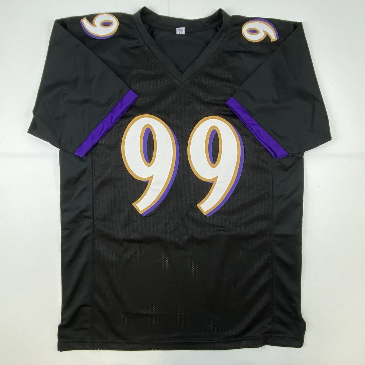 Autographed/Signed Odafe Oweh Baltimore Black Football Jersey JSA COA