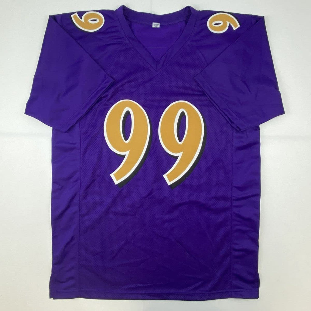 Autographed/Signed Odafe Oweh Baltimore Color Rush Football Jersey JSA COA