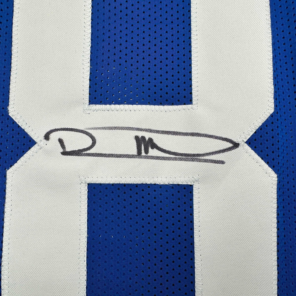 Autographed/Signed Robert Mathis Indianapolis Blue Football Jersey JSA COA