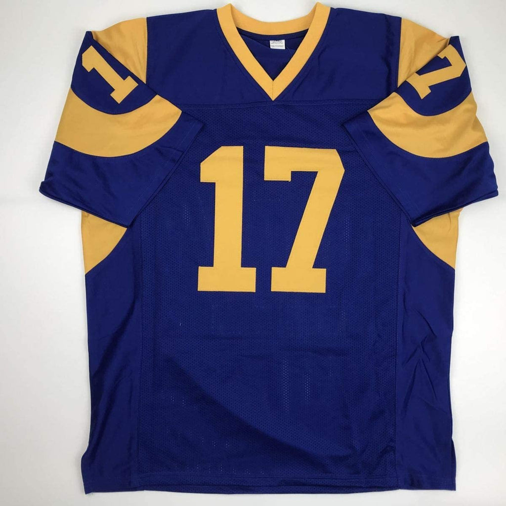Autographed/Signed Robert Woods Los Angeles LA Retro Blue Football Jersey JSA COA