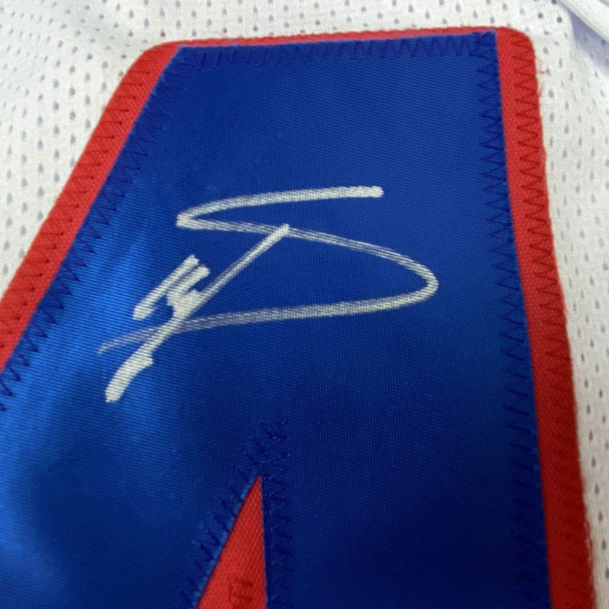 Autographed/Signed Stefon Diggs Buffalo White Football Jersey Beckett BAS COA