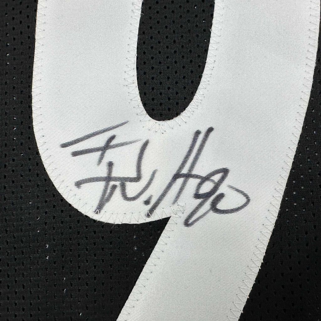 Autographed/Signed TJ T.J. Watt Pittsburgh Black Football Jersey Beckett BAS COA