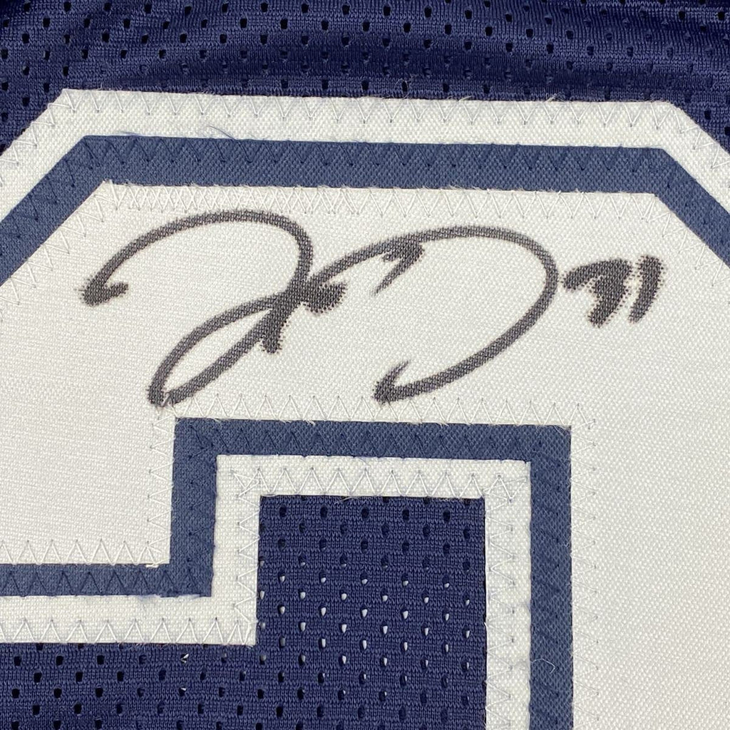 Autographed/Signed Trevon Diggs Dallas Dark Blue Football Jersey JSA COA