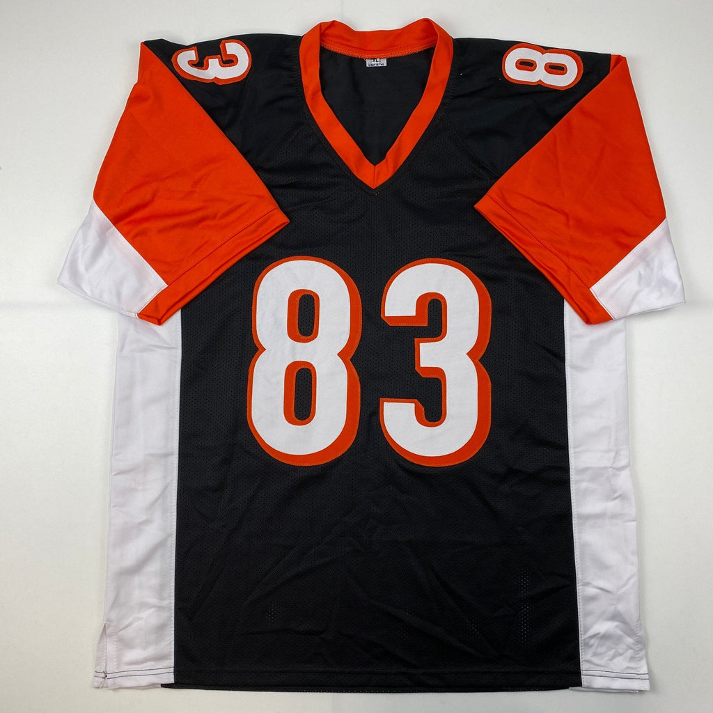 Autographed/Signed Tyler Boyd Cincinnati Black Football Jersey Beckett BAS COA