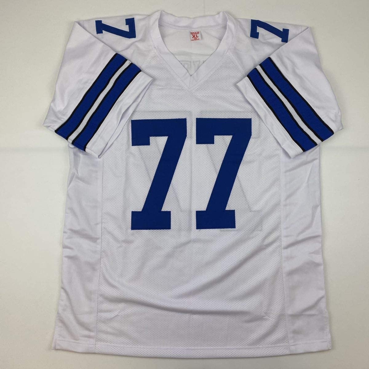 Autographed/Signed Tyron Smith Dallas White Football Jersey JSA COA