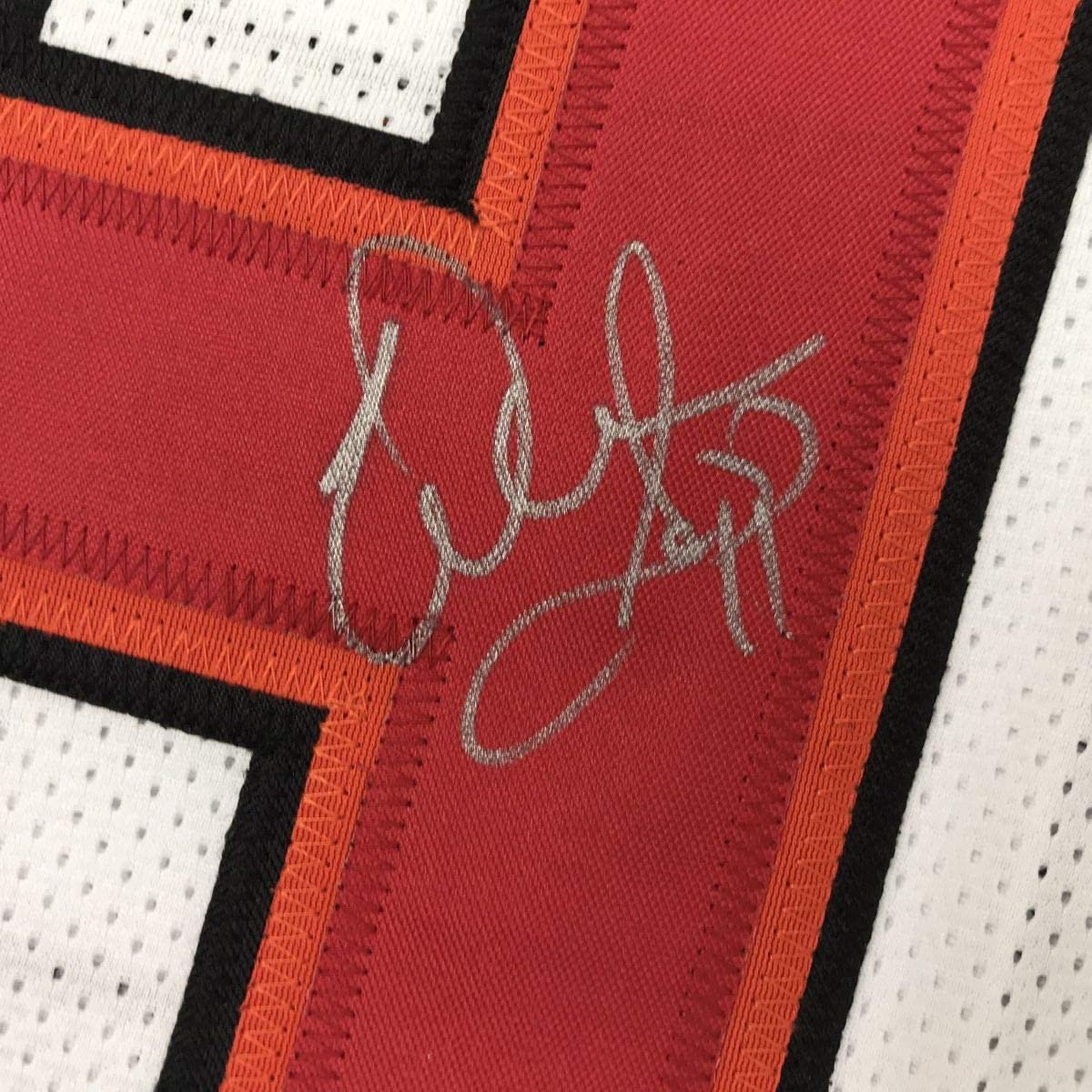 Autographed/Signed Warren Sapp Tampa Bay White Football Jersey JSA COA
