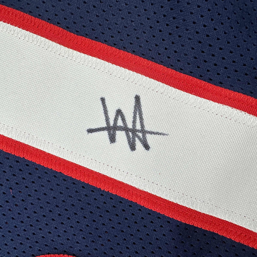 Autographed/Signed Will Anderson Jr. Houston Blue Football Jersey PSA/DNA COA