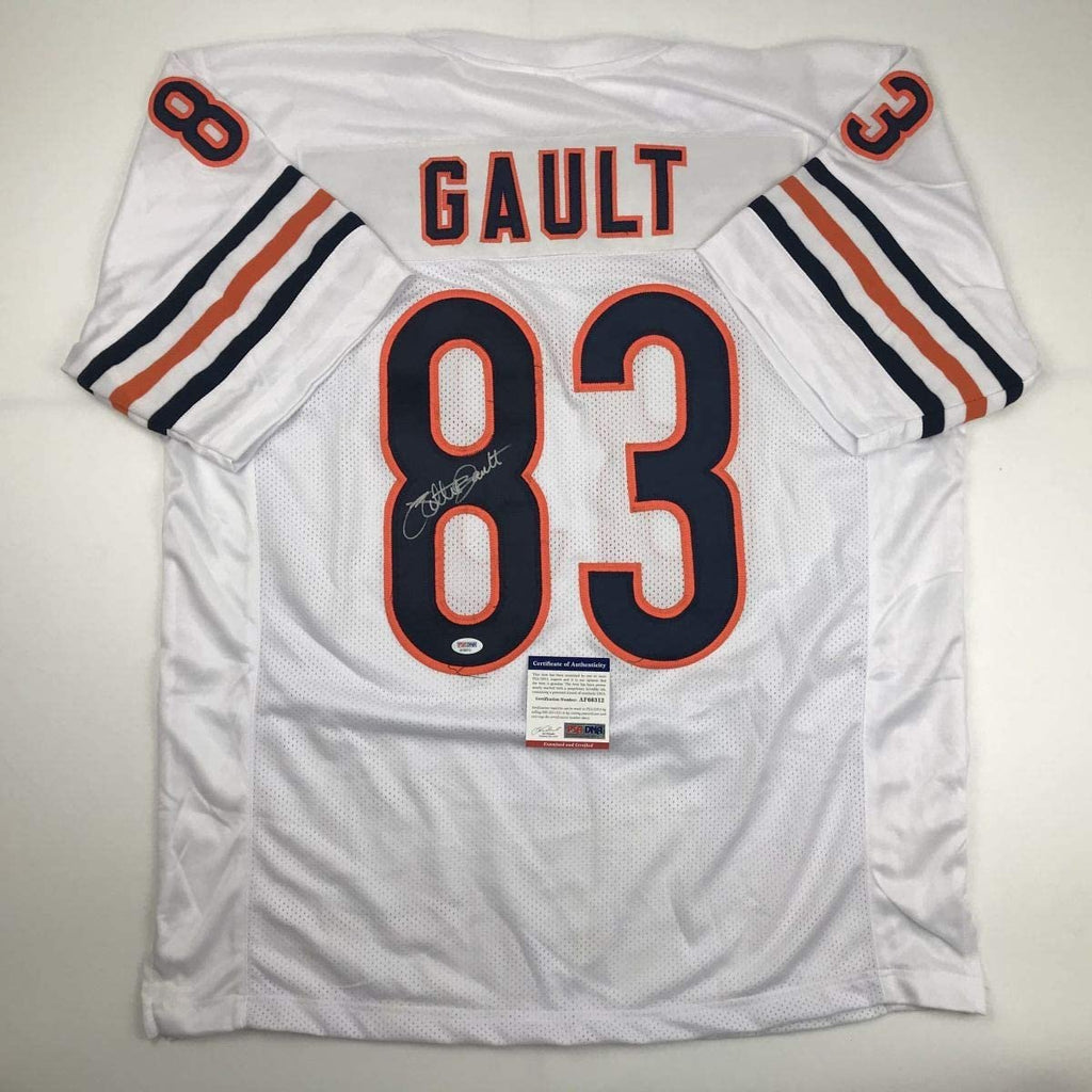 Autographed/Signed Willie Gault Chicago White Football Jersey PSA/DNA COA