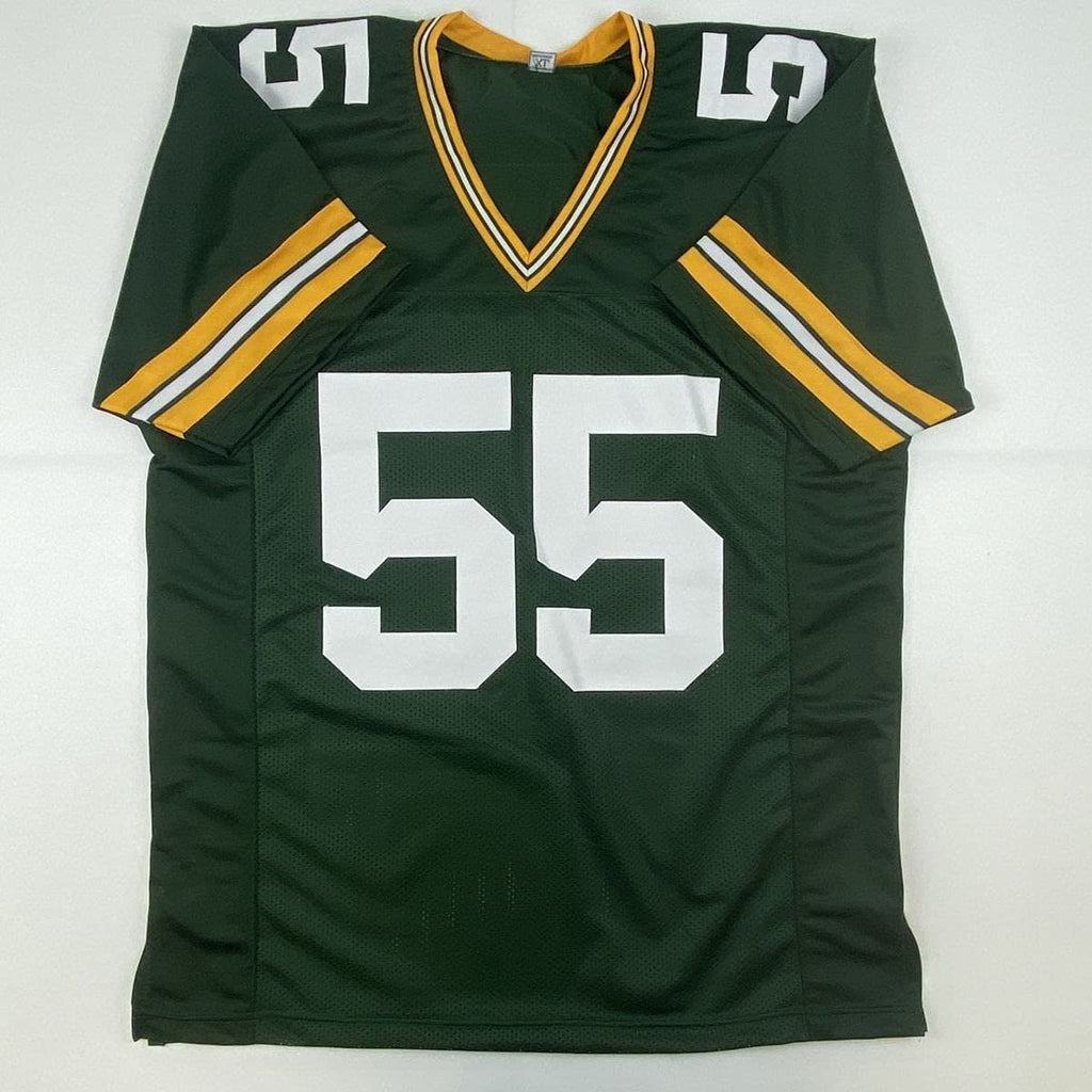 Autographed/Signed Za'Darius Smith Green Bay Green Football Jersey JSA COA