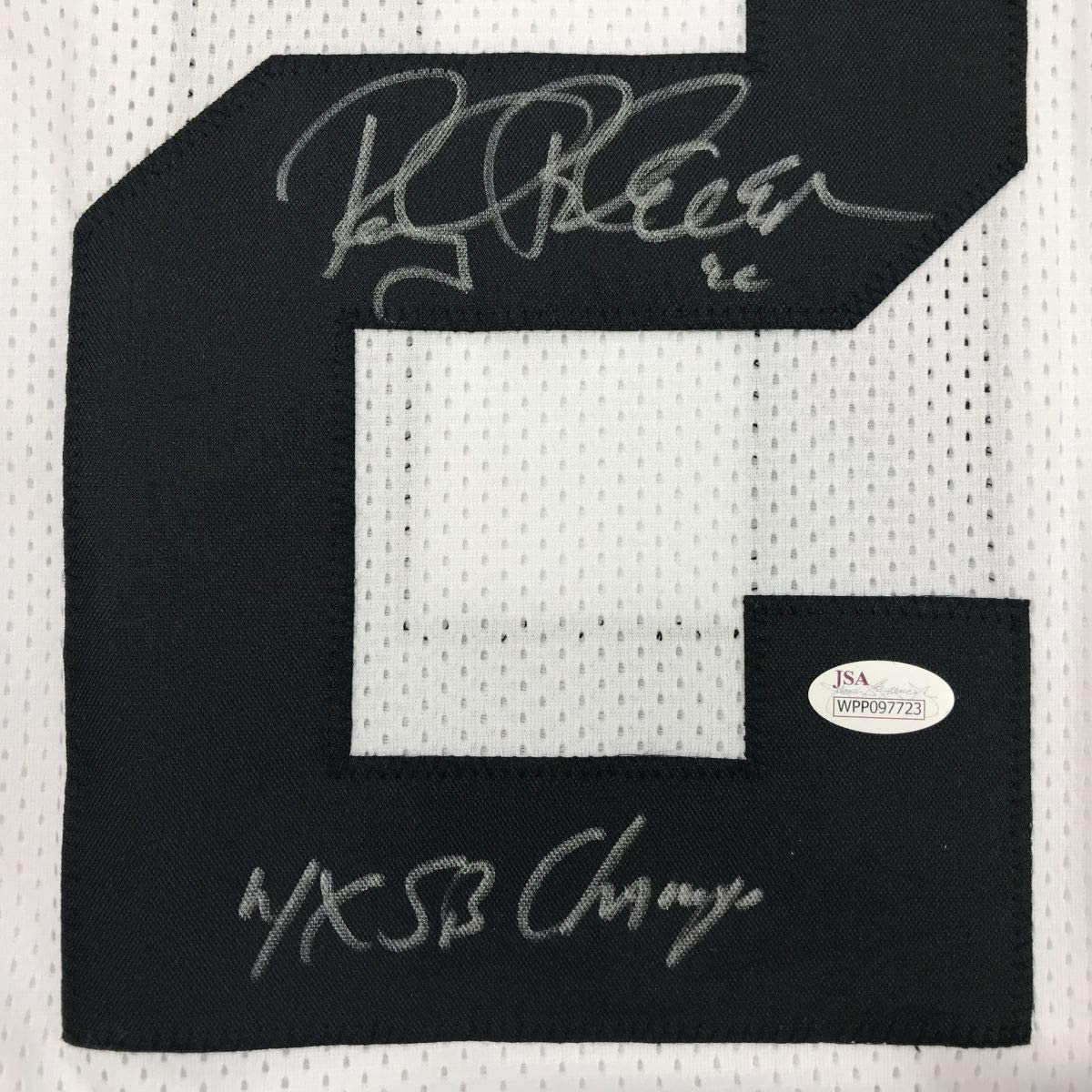 Autographed/Signed Rocky Bleier 4x SB Champ Pittsburgh White Football Jersey JSA COA