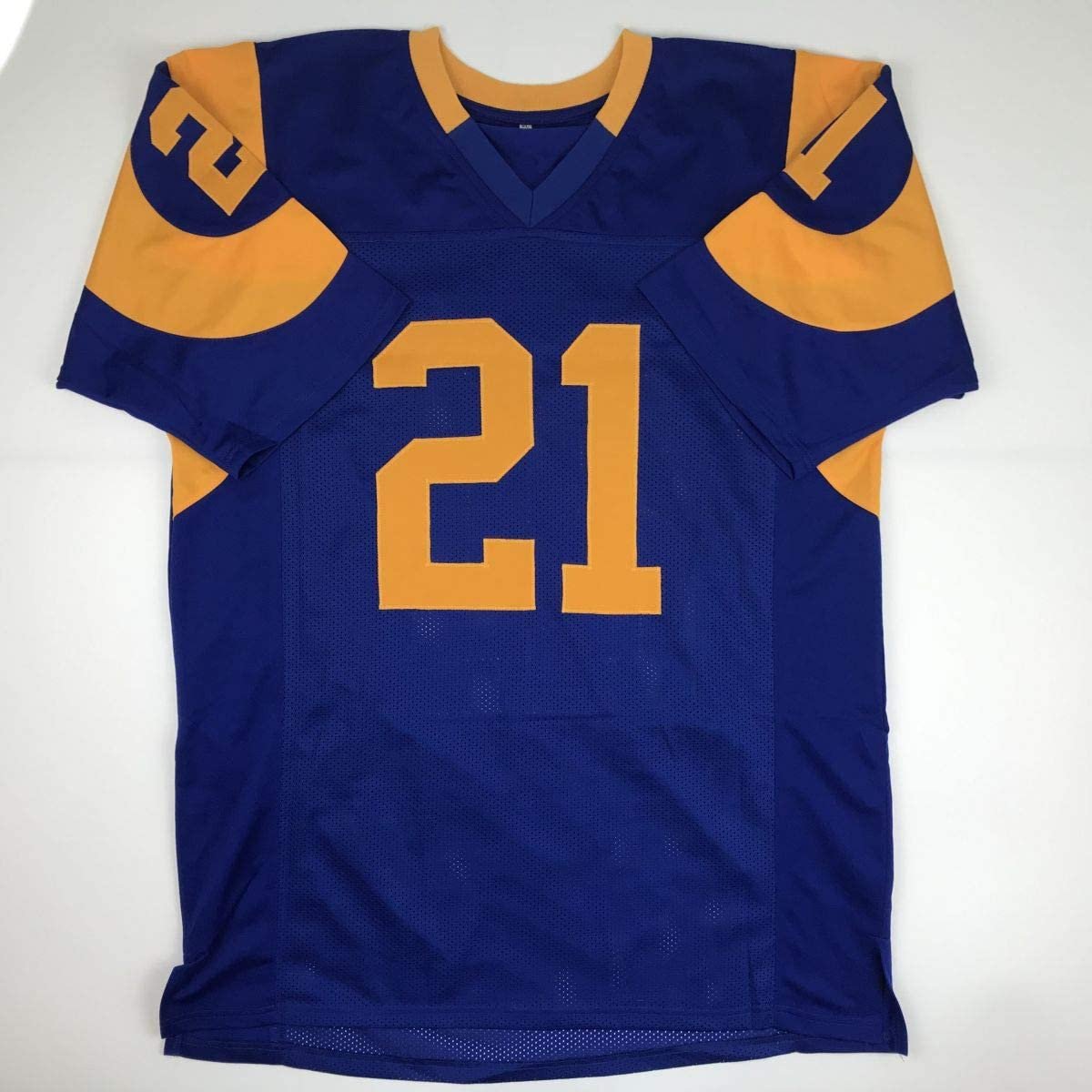 Autographed/Signed Nolan Cromwell Los Angeles LA Blue Football Jersey JSA COA