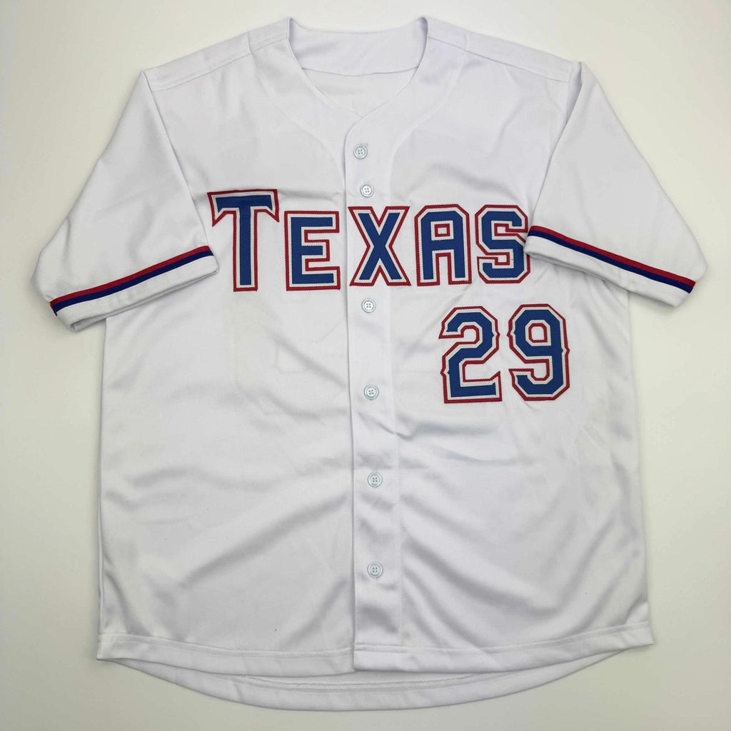 Autographed/Signed Adrian Beltre Texas White Baseball Jersey JSA COA