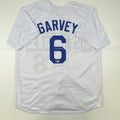 Autographed/Signed Steve Garvey Los Angeles LA White Baseball Jersey Beckett BAS COA