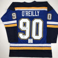 Autographed/Signed Ryan O'Reilly St. Louis Blue Hockey Jersey Beckett BAS COA