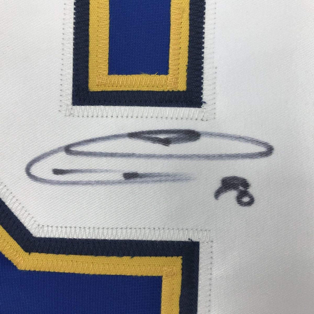 Autographed/Signed Ryan O'Reilly St. Louis Blue Hockey Jersey Beckett BAS COA