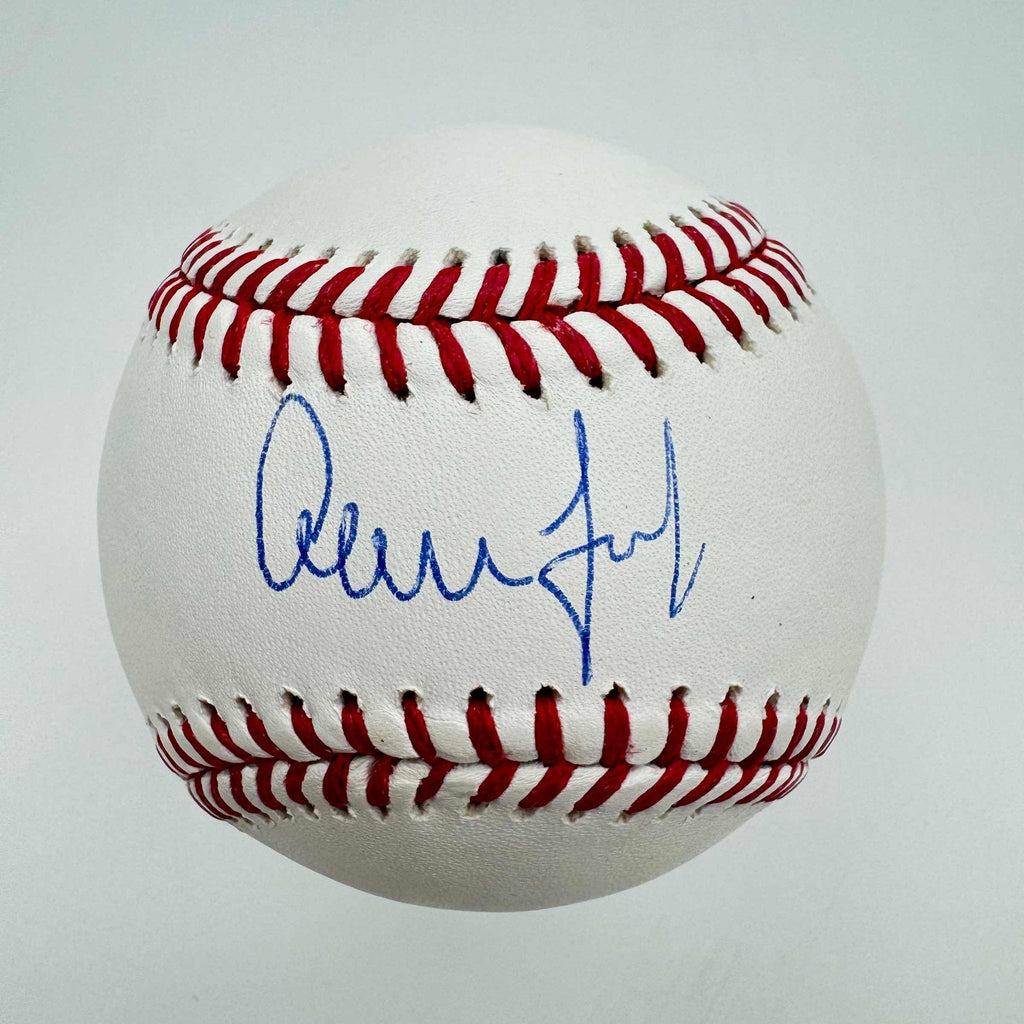 Autographed/Signed Aaron Judge Rawlings Official Major League Baseball ROML Fanatics COA
