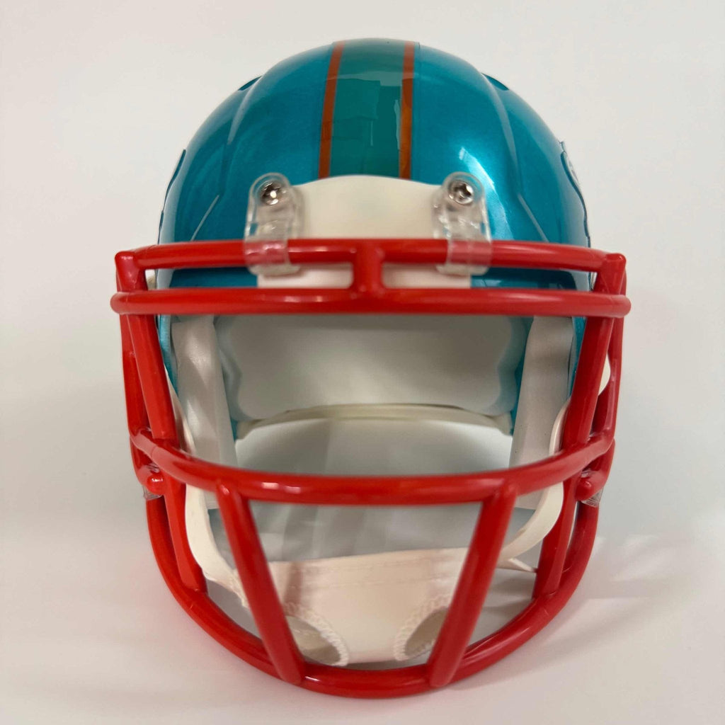Autographed/Signed Tyreek Hill Miami Dolphins Flash Mini Football Helmet Beckett BAS COA